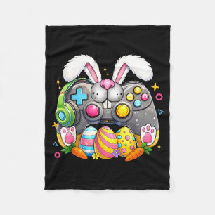 Easter day funny video game eggs boy girl kid game fleece blanket