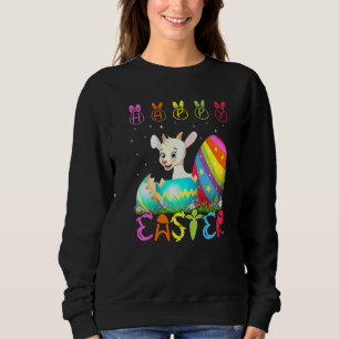 Easter Day Goat Matching Family Cute Easter Costum Sweatshirt