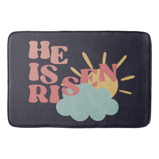 Easter Day - He is Risen Bath Mat (Front)
