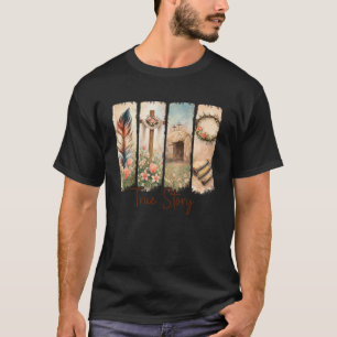 Easter Day He is Risen Christian Faith Religious T T-Shirt