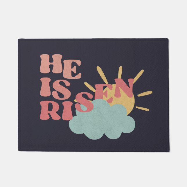 Easter Day - He is Risen Doormat (Front)
