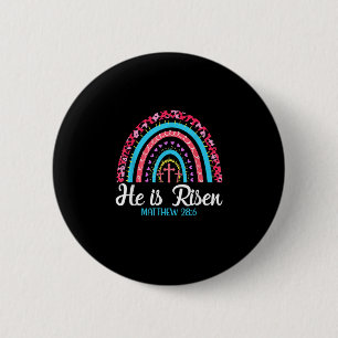 Easter Day He is Risen Easter Women Men Kids Love 6 Cm Round Badge
