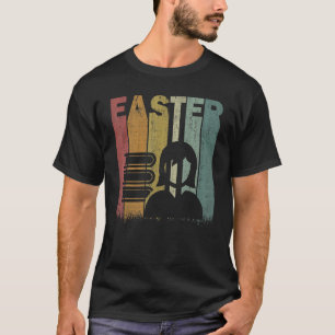 Easter Day Librarian Retro Graphic Funny Easter Co T-Shirt