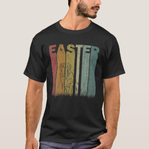 Easter Day Mastiff Dog Retro Graphic Funny Easter T-Shirt