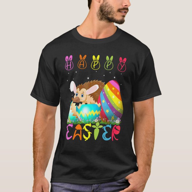 Easter Day Porcupine Matching Family Cute Easter C T-Shirt (Front)