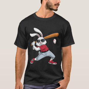 Easter Day Rabbit Playing Bysebyll Boys Kids Bunny T-Shirt