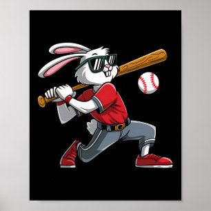 Easter Day Rabbit Playing Sell Boys Kids Bunny Poster
