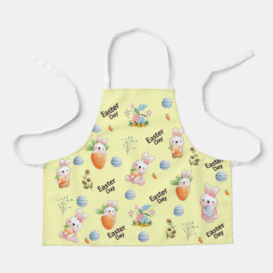 Easter Day Rabbits Pattern Apron