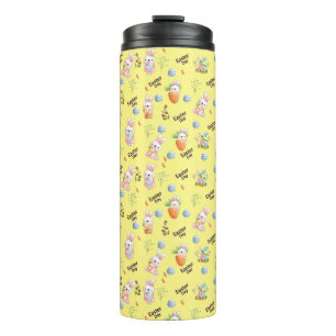 Easter Day Rabbits Pattern Thermal Tumbler