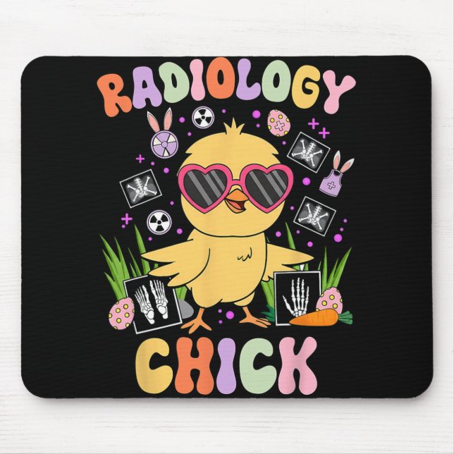 Easter Day Radiology Chick Rad Tech Radiologist Eg Mouse Pad (Front)