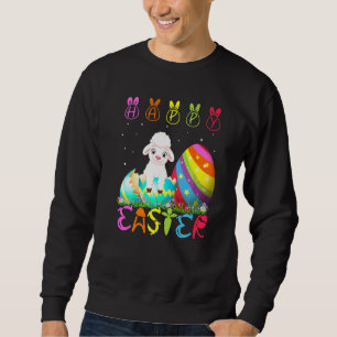 Easter Day Sheep Matching Family Cute Easter Costu Sweatshirt