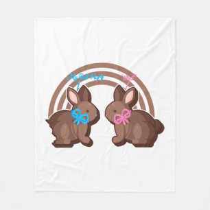 Easter Day Shirt, My Butt Hurts Chocolate Easter Fleece Blanket