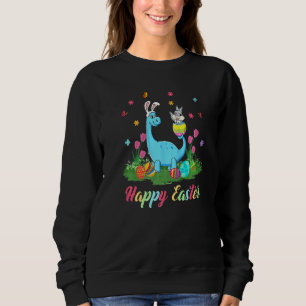 Easter Day T Rex Dino Rabbit Ears With Egg Boys Gi Sweatshirt