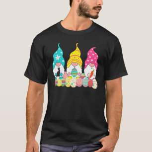 Easter Day Tee Three Easter Gnomes Pastel Spring B