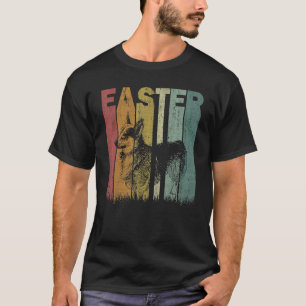 Easter Day Welsh Corgi Retro Graphic Funny Easter  T-Shirt