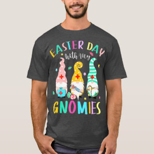 Easter Day With My Gnomies Nurse Life Stethoscope T-Shirt