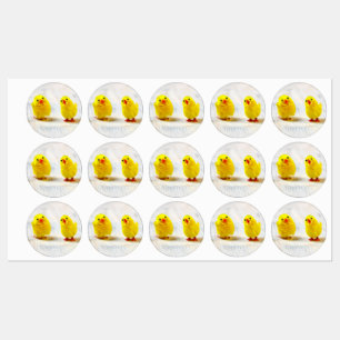 Easter Decoration - chicks in a row