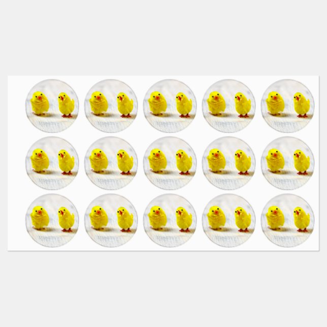 Easter Decoration - chicks in a row (Sheet)