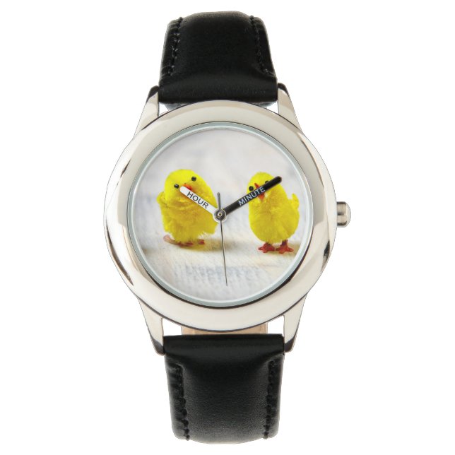 Easter Decoration - chicks in a row Watch (Front)