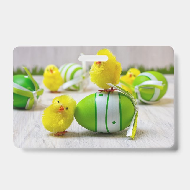 Easter Decoration - Easter egg and chicks ID Badge (Front)