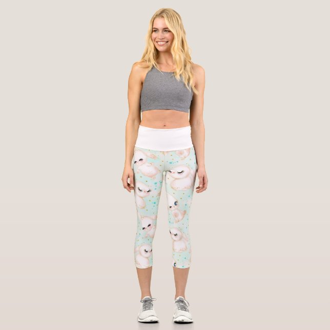 Easter Decorations Capri Leggings (Front)