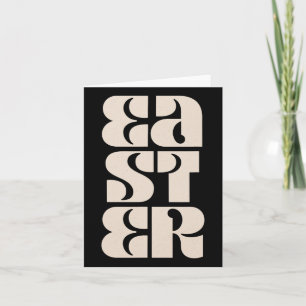 Easter Delight Vibrant Block Letter Celebration Card
