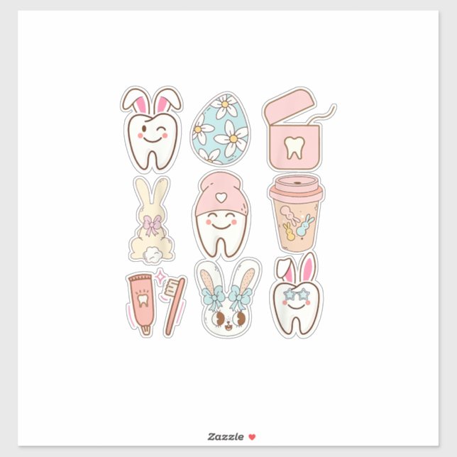 Easter Dental Assistant Tooth Bunny Dentist T-Shir (Sheet)