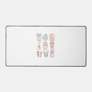 Easter Dental Assistant Tooth Bunny Dentist T-Shir Desk Mat