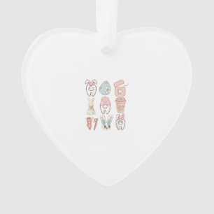 Easter Dental Assistant Tooth Bunny Dentist T-Shir Ornament