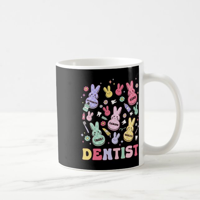 Easter Dentist Retro Rdh Dental Hygienist Squad Bu Coffee Mug (Right)