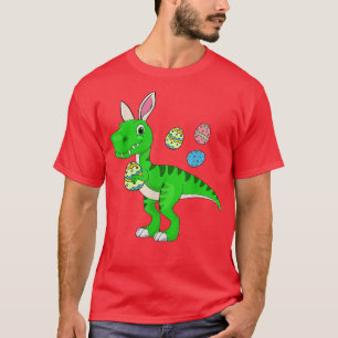 Easter Dinosaur Boys Kids Bunny Easter Basket Stuf T-Shirt