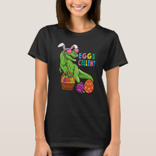Easter Dinosaur Bunny rex Boys Girls Kids Eggs Cel T-Shirt