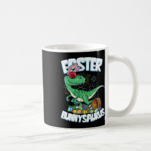 Easter Dinosaur Shirt Bunny Egg Hunt Kids Boys Vel Coffee Mug