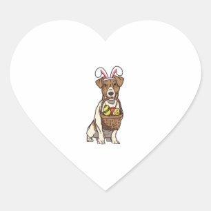 Easter Dog Bunny Costume Christian Festival Egg Heart Sticker