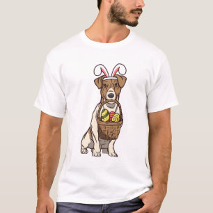 Easter Dog Bunny Costume Christian Festival Egg T-Shirt