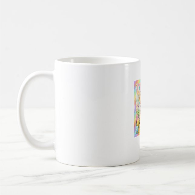 Easter Dog Bunny Ear Funny Golden Retriever Easter Coffee Mug (Left)