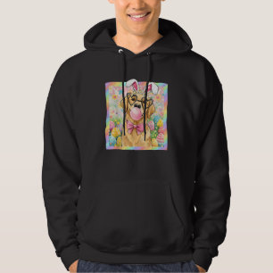 Easter Dog Bunny Ear Funny Golden Retriever Easter Hoodie