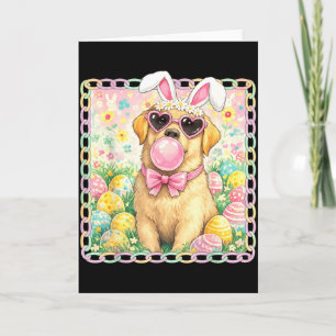 Easter Dog Bunny Ears Funny Labrador Easter Bunny Card