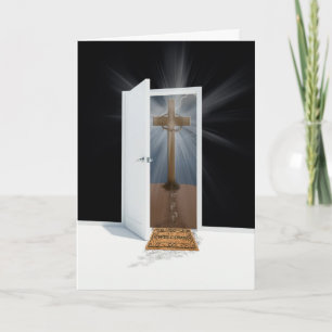 Easter Door Holiday Card