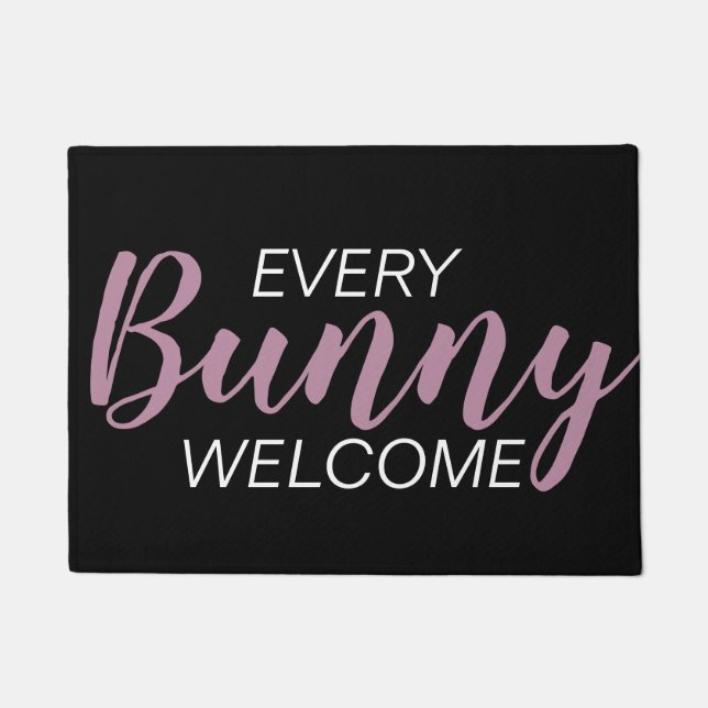 Easter Door Mat - Every Bunny Welcome  (Front)