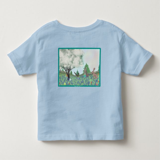 Easter Down in Texas- Blue Toddler T-Shirt (Back)