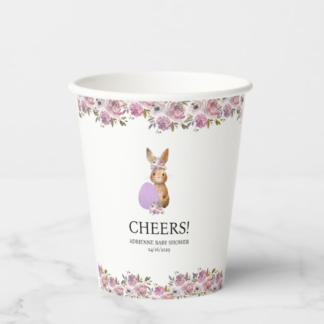 Easter Drinks Baby Shower  Paper Cups (Front)