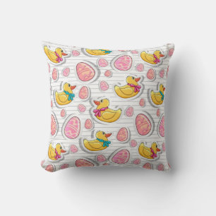 Easter Duck And Eggs Pattern Cushion