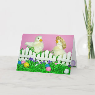 Easter Ducks with eggs Holiday Card