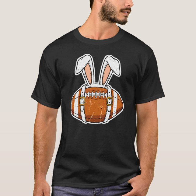 Easter Ears American Football Bunny Boys Men T-Shirt (Front)