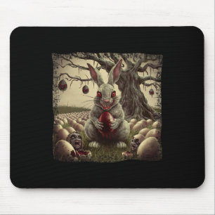 Easter Easter Bunny Horror Zombie Easter Egg Mouse Pad
