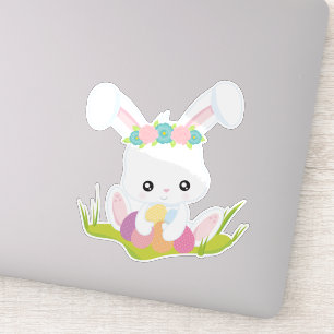 Easter, Easter Eggs, Cute Bunny, White Bunny