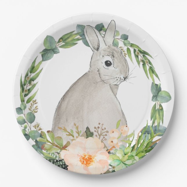 Easter, Easter tableware, Easter decor  Paper Plate (Front)