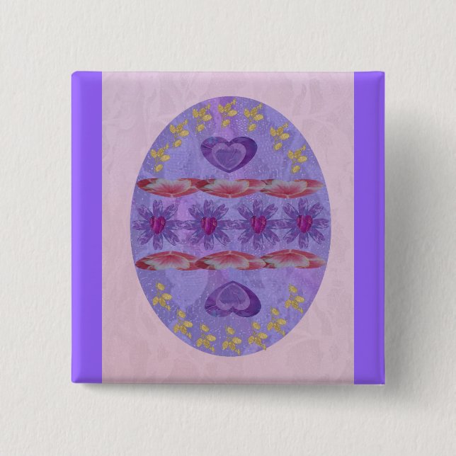 Easter Egg 2011 15 Cm Square Badge (Front)