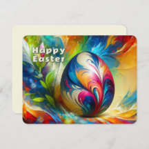 Easter Egg abstract vivid Colour Flow -